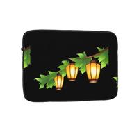 YYHWHJDE Lanterns on the treetops Picture Custodia portatile antiurto per laptop da 17 pollici per uomini e donne viaggi d'affari, scuola e ufficio uso quotidiano