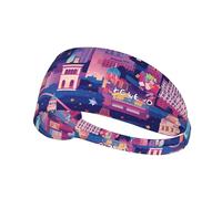 YYHWHJDE Las Vegas Night City Picture Fascia sportiva da donna a prova di sudore fascia elastica estiva