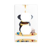 YYHWHJDE L'elefante ha un enorme pannello di copertura per presa elettrica a doppia presa, resistente agli urti e durevole, 11,4 x 7 cm