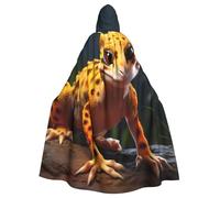 YYHWHJDE Leopard Little Gecko Prints Halloween adulto mantello con cappuccio per feste e costumi