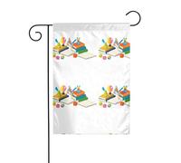 YYHWHJDE Libri di testo tra i giocattoli Modello Asta da giardino decorazione cortile esterno su entrambi i lati 30,5 x 45,7 cm