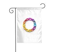 YYHWHJDE Links Pattern Giardino pennone esterno cortile decorazione moda 30,5 x 45,7 cm