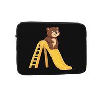 YYHWHJDE Little Bear Playing on The Slide Prints, custodia protettiva antiurto portatile per laptop da 12 pollici, per uomini e donne, viaggi d'affari e ufficio uso quotidiano