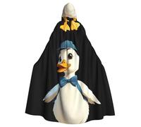 YYHWHJDE Little Duck Going On An Outing Stampe Halloween Adulto Mantello con Cappuccio Uomo e Donna Abbigliamento Mantello Gioco di Ruolo