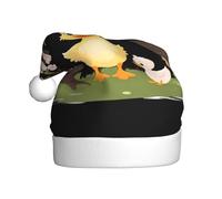 YYHWHJDE Little Duck under the crabapple tree Pattern Cappello di Natale per adulti Morbido e soffice, ideale per un uso a lungo termine