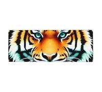 YYHWHJDE Little Fat Tiger Head Pattern Extra Large Tappetino per mouse forte adesione, durevole, bordo di bloccaggio preciso 30,5 x 80 cm