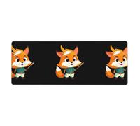 YYHWHJDE Little Fox on Adventure Prints, tappetino per mouse extra large per computer, ufficio, tastiera da gioco, versione ispessita, 30,5 x 80 cm
