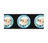 YYHWHJDE Little Sheep in The Bubble Prints Tappetino per mouse extra large per computer, ufficio, tastiera da gioco, versione ispessita, 30,5 x 80 cm