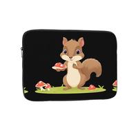 YYHWHJDE Little Squirrel Picking funghi immagine antiurto portatile custodia per laptop 12 pollici per uomini e donne viaggi d'affari, scuola e ufficio uso quotidiano