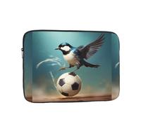 YYHWHJDE Little Swallow Stepping on The Ball - Custodia protettiva antiurto portatile per laptop da 12 pollici, per uomini e donne, viaggi d'affari e uso quotidiano in ufficio