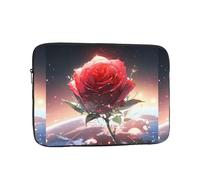 YYHWHJDE Lonely Rose on The Planet Prints, custodia protettiva antiurto portatile per laptop da 13 pollici, per uomini e donne, viaggi d'affari e uso quotidiano in ufficio