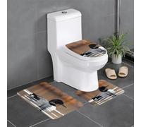 YYHWHJDE Loon Birds modello antiscivolo tappetino tre pezzi set bagno tappeto antiscivolo durevole