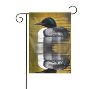YYHWHJDE Loon Birds Pattern Asta da giardino per esterni decorazione cortile su entrambi i lati 30,5 x 45,7 cm