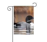 YYHWHJDE Loon Birds Pattern Garden pennone esterno cortile decorazione moda 30,5 x 45,7 cm