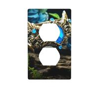 YYHWHJDE Lost Magic Ring Prints, pannello a doppia presa per presa elettrica, decorazione resistente al calore, 11,4 x 7 cm