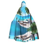 YYHWHJDE Love Island on the S Prints, mantello con cappuccio per adulti, per feste e costumi