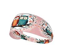 YYHWHJDE Love Owl Picture Fascia sportiva da donna a prova di sudore fascia elastica estiva