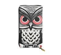 YYHWHJDE Love Owl - Portafoglio lungo in pelle di qualità per ragazze e donne, alla moda, 19 x 10,5 cm, Nero , Taglia unica