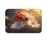 YYHWHJDE Lovely Ladybug Picture Crystal Velvet Lock Edge Tappeto per camera da letto, salotto, dormitorio decorazione casa