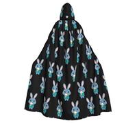 YYHWHJDE Maglione coniglietto mangiare gelato modello Halloween adulto mantello con cappuccio per varie feste e carnevale impostazioni
