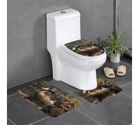 YYHWHJDE Mallard Duck Pattern Anti Slip Floor Mat Set Tre Pezzi Tappeto Bagno Antiscivolo Durevole