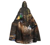 YYHWHJDE Mallard Duck Prints - Mantello con cappuccio per Halloween, per adulti e donne, per giochi di ruolo
