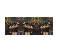 YYHWHJDE Mallard Duck - Tappetino per mouse extra large, per computer e ufficio, con tastiera da gioco antiscivolo, versione ispessita, 30,5 x 80 cm