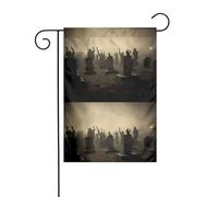 YYHWHJDE Mano dietro la lapide Stampe Giardino pennone esterno cortile decorazione moda 30,5 x 45,7 cm