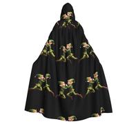 YYHWHJDE Mantello con cappuccio da elfo che si abbraccia l'un l'altro per Halloween, per adulti, per giochi di ruolo, costumi da palcoscenico, feste, facile da pulire