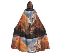 YYHWHJDE Mantello con cappuccio per adulti con immagine di Strange Beasts, senza cerniera, comodo per feste in costume
