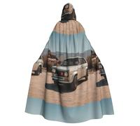 YYHWHJDE Mantello con cappuccio per adulti con motivo Cars in the Desert - Mantello con cappuccio super grande senza cerniera
