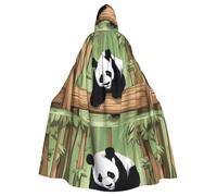 YYHWHJDE Mantello con cappuccio per adulti con stampa di panda impertinente per feste e costumi