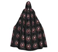 YYHWHJDE Mantello con cappuccio per adulti, motivo Terror At Night, senza cerniera, comodo per feste in costume