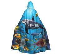 YYHWHJDE Mantello con cappuccio per adulti, per giochi di ruolo, costumi e feste a tema