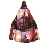 YYHWHJDE Mantello con cappuccio per Halloween, per adulti, per giochi di ruolo, costumi da palcoscenico, feste, facile da pulire