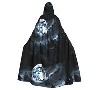 YYHWHJDE Mantello con cappuccio per Halloween, per adulti, per giochi di ruolo, costumi da palcoscenico, feste, facile da pulire
