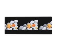 YYHWHJDE Maple Leaves Under The Rocks Stampe Extra Large Mouse pad Computer Ufficio Tastiera Gaming Versione Ispessita 30,5 x 80 cm