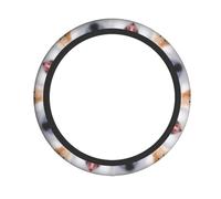 YYHWHJDE Maroon Criceto Stampe premuroso Accessorio Regalo Accessorio Auto - Copricerchio in neoprene di qualità per conducenti