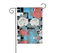 YYHWHJDE molte rose modello giardino pennone esterno cortile decorazione moda 30,5 x 45,7 cm