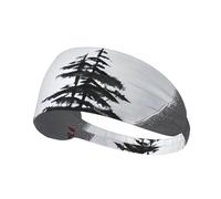YYHWHJDE Moon Pine Tree Picture Fascia sportiva da donna a prova di sudore fascia elastica estiva
