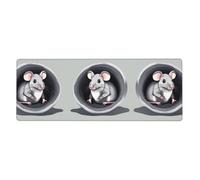 YYHWHJDE Mouse in The Hole Picture Extra Large Mouse pad, Computer Office Anti Slip Gaming Keyboard Ispessita Versione 30,5 x 80 cm