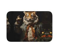 YYHWHJDE Mr. Dancing Tiger Picture Tappetino antiscivolo e ispessito adatto per bagni, camere da letto, tappetini lavabili 40,6 x 61 cm