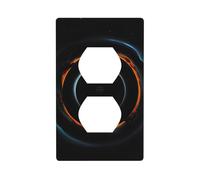 YYHWHJDE Mysterious Cosmic Black Holes Picture Double Socket Wall Panel Electric Socket Cover Plate è resistente agli urti e durevole 11,4 x 7 cm
