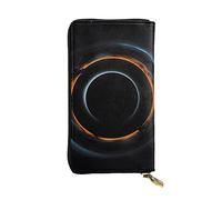 YYHWHJDE Mysterious Cosmic Black Holes - Pochette lunga in pelle di qualità, progettata per ragazze e donne alla moda, elegante, 19 x 10,5 cm, Nero , Taglia unica