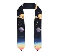 YYHWHJDE Nastro appiattito per laurea con motivo di Saturno Giove Terra, stola in raso per cerimonie di laurea, regalo per figli, figlie, amici e sorelle, Appiattito, Taglia unica