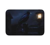 YYHWHJDE Night Cow Picture Tappetino antiscivolo e ispessito adatto per bagni, camere da letto, tappetini lavabili 40,6 x 61 cm