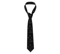 YYHWHJDE Nighttime expert Bat Prints Cravatta da uomo morbida e confortevole, non deformabile, resistente allo sbiadimento, durevole (57 x 3,2,5 cm)