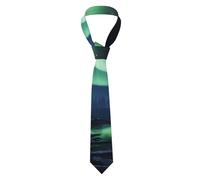 YYHWHJDE Northern Lights Pattern Cravatta da uomo in stile classico adatto per vacanze e lavoro