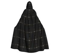 YYHWHJDE Occhi dietro la croce stampe Halloween adulto mantello con cappuccio uomo e donna abbigliamento mantello gioco di ruolo