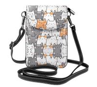 YYHWHJDE Orange Cats - Borsa a tracolla in vera pelle